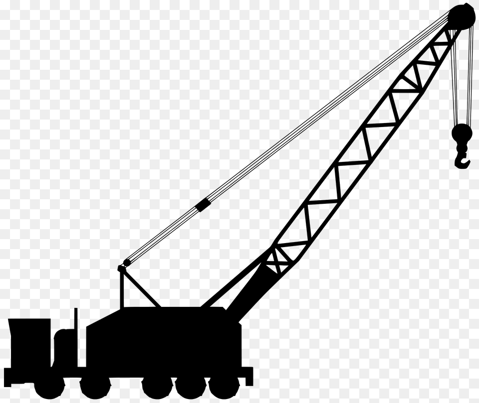 Mobile Crane Silhouette, Construction, Construction Crane, Bow, Weapon Free Png