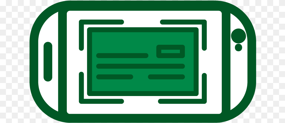 Mobile Deposit, Green Free Transparent Png