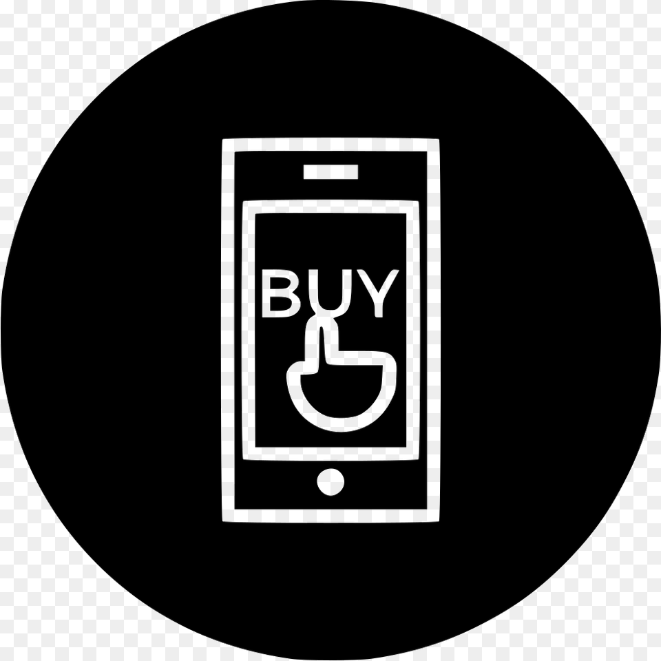 Mobile Device Buy Sale Touch Sell Online Store Shop Online Icon White, Disk, Stencil Png Image