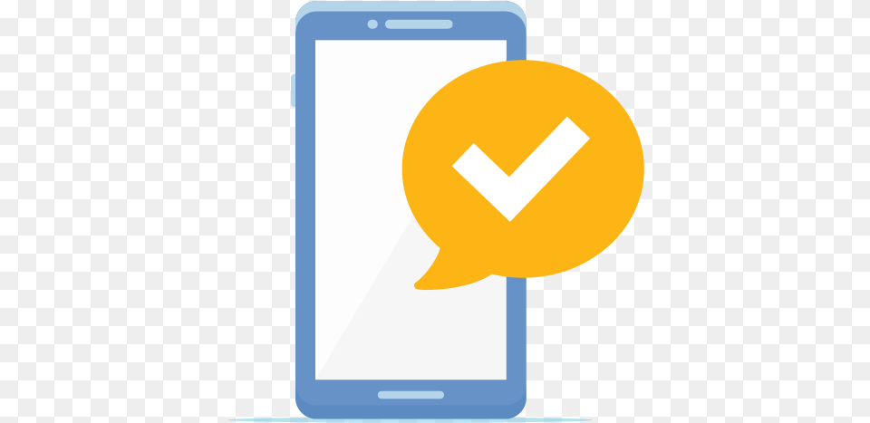 Mobile Device With A Check Mark On The Right Iphone, Electronics, Mobile Phone, Phone Png Image