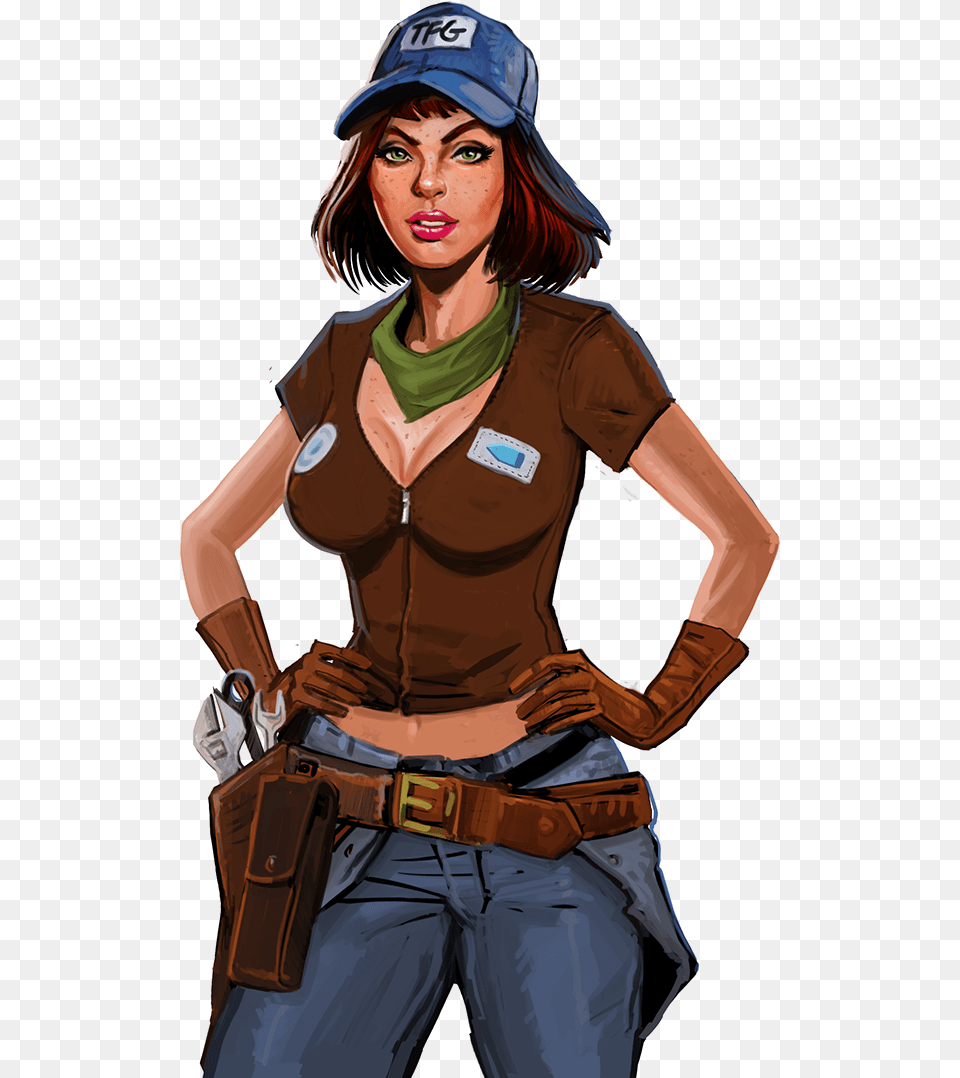 Mobile Game Character Design, Accessories, Baseball Cap, Pants, Buckle Free Transparent Png