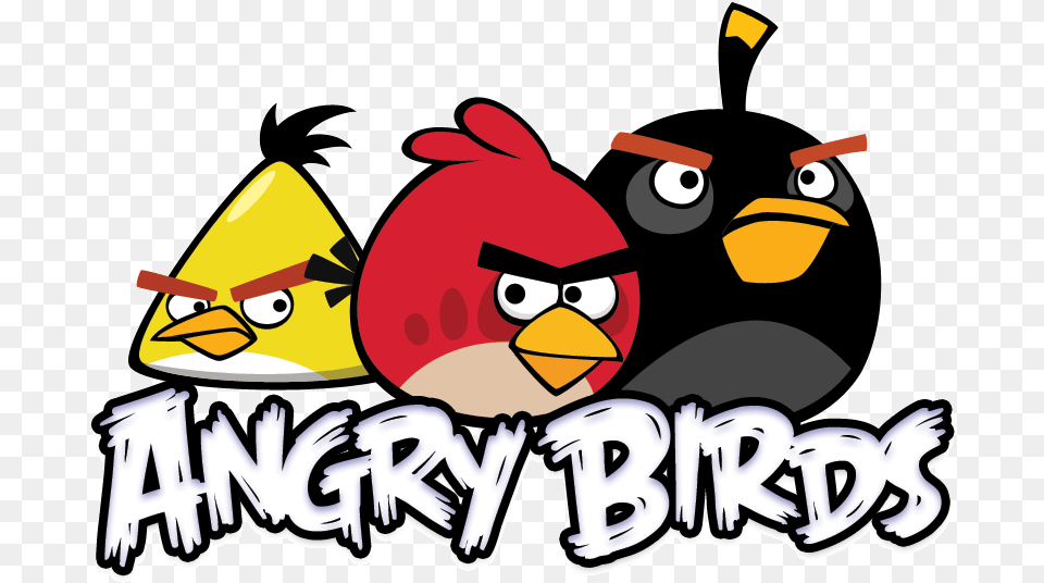 Mobile Gaming Logos Packing A Big Punch Into Little Icon Angry Birds Logo, Art, Face, Head, Person Free Transparent Png