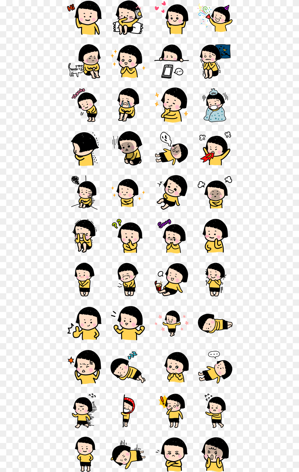 Mobile Girl Mim Smile Brush Telegram Sticker, Person, Face, Head, Text Png Image