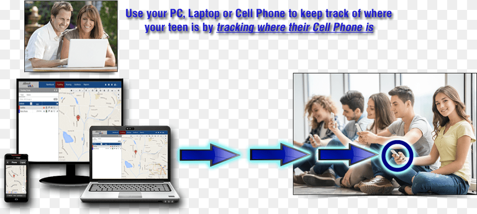 Mobile Gps Tracking For Output Device, Laptop, Pc, Computer, Electronics Png