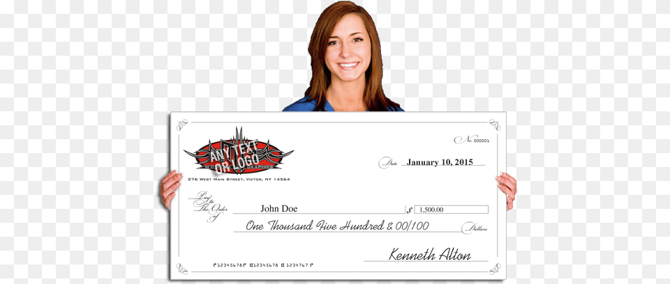 Mobile Graphics Giant Check, Text, Adult, Female, Person Free Png