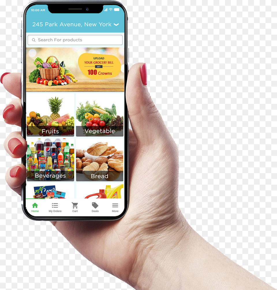 Mobile Grocery App Free Transparent Png