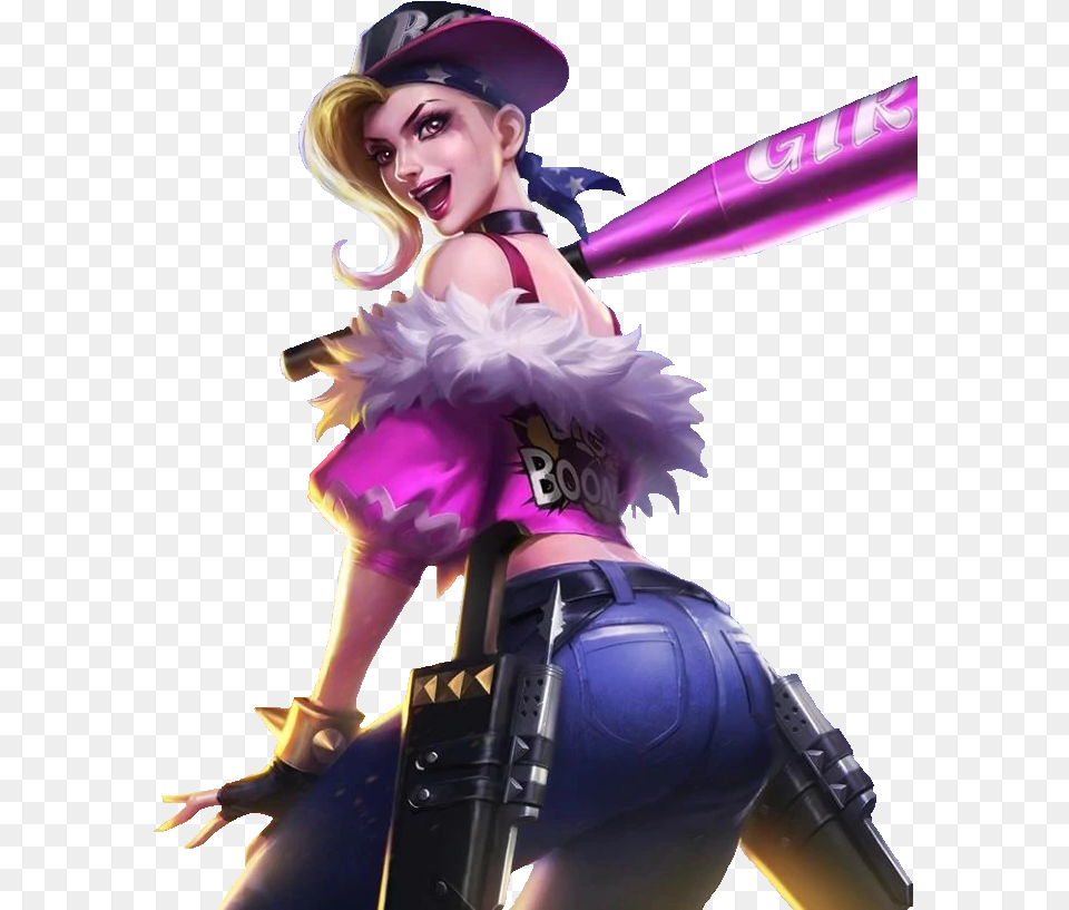 Mobile Legends Fanny Punk Princess, Adult, Purple, Person, Woman Free Png Download