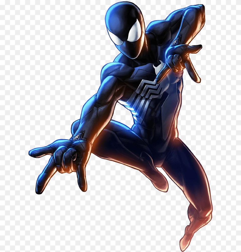 Mobile Marvel Battle Lines Spiderman Black Suit Peter Marvel Black Suit Spiderman, Adult, Female, Person, Woman Png Image