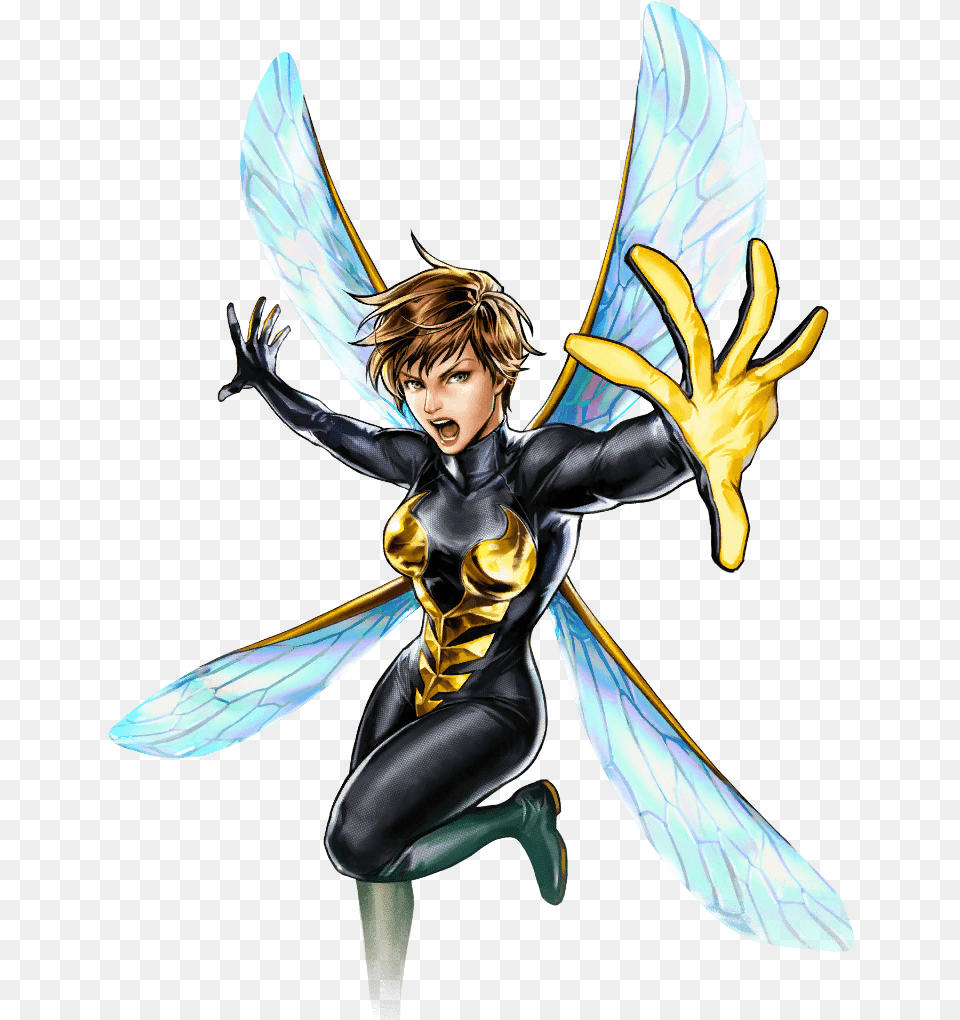 Mobile Marvel Battle Lines Wasp Janet Van Dyne The Marvel Wasp Janet Van Dyne, Animal, Invertebrate, Insect, Bee Png Image