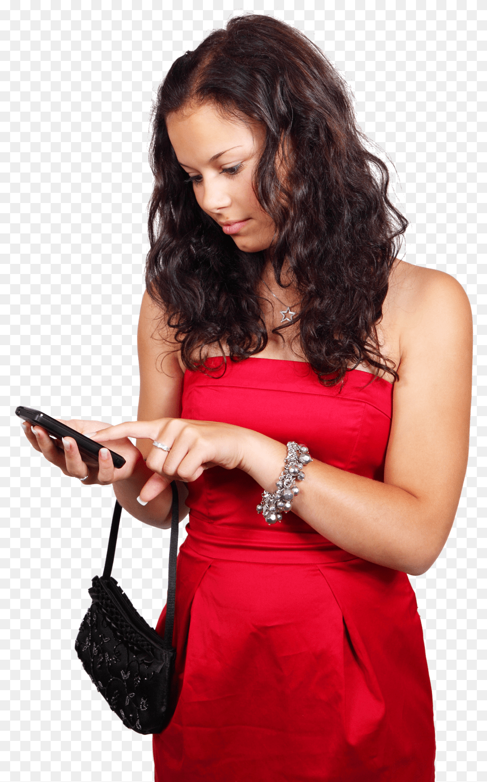 Mobile Model With Phone, Accessories, Person, Handbag, Hand Free Png Download