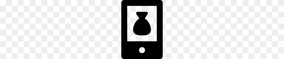 Mobile Money Vector Icon Icons Noun Project, Gray Free Png