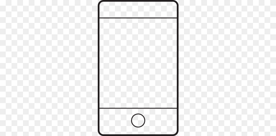 Mobile Outline Mobile Phone Outline, Electronics, Screen, Mobile Phone Free Png Download