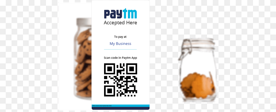 Mobile Payment In Your Store Paytm Scanner, Jar, Qr Code, Powder Png