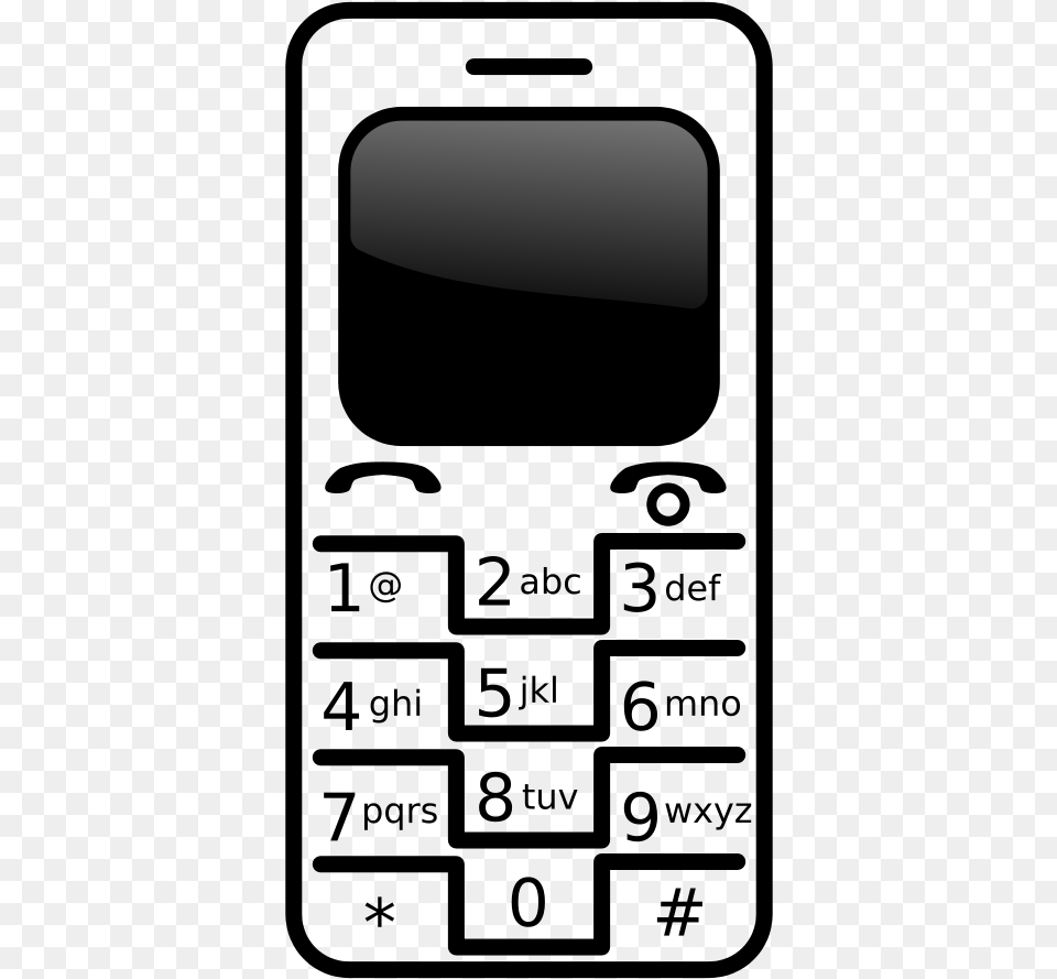 Mobile Phone Black And White, Text, Firearm, Weapon Png Image