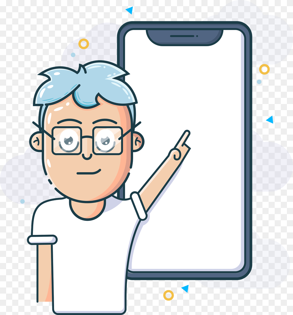 Mobile Phone Guy Boy Glasses Clipart, White Board, Face, Head, Person Free Png