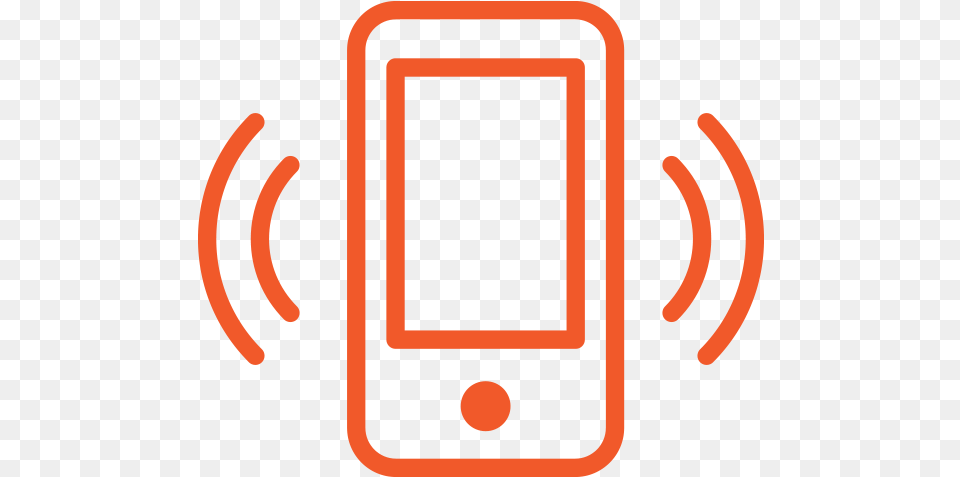 Mobile Phone Icon Orange Cell Phone Icon, Electronics, Mobile Phone Png