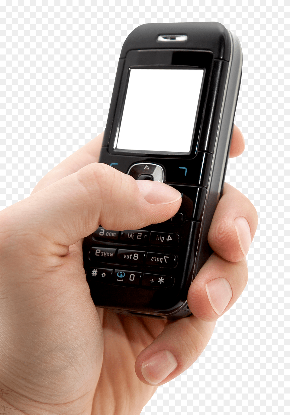 Mobile Phone In Hand Analog Mobile Phone With Hand, Electronics, Mobile Phone, Texting Png Image