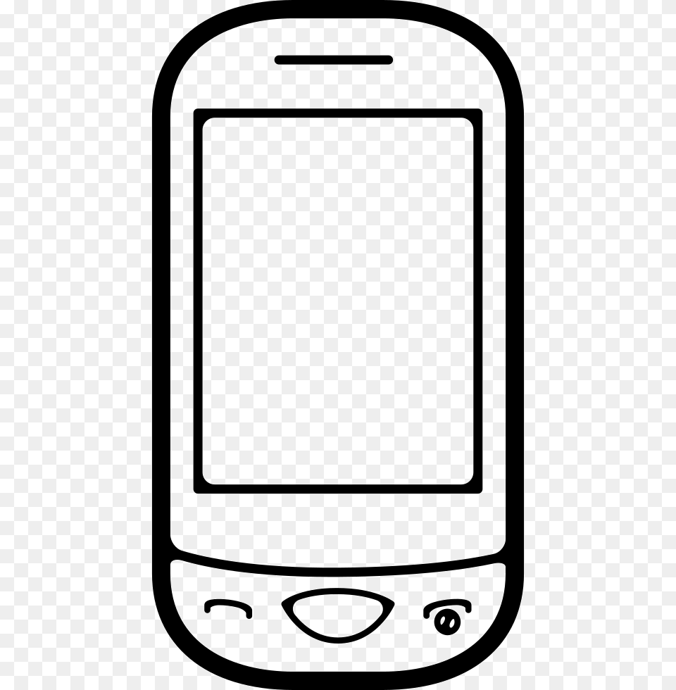 Mobile Phone Outline Outline Images Of Mobile Phone, Electronics, Mobile Phone Free Png