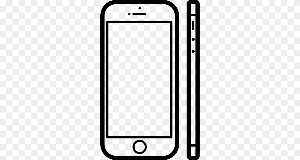 Mobile Phone Popular Model Apple Iphone Icon, Gray Free Png