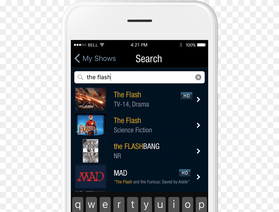 Mobile Phone Streaming Media Playing Tivo Online Search Mobile Phone, Electronics, Mobile Phone, Person, Text Free Png Download
