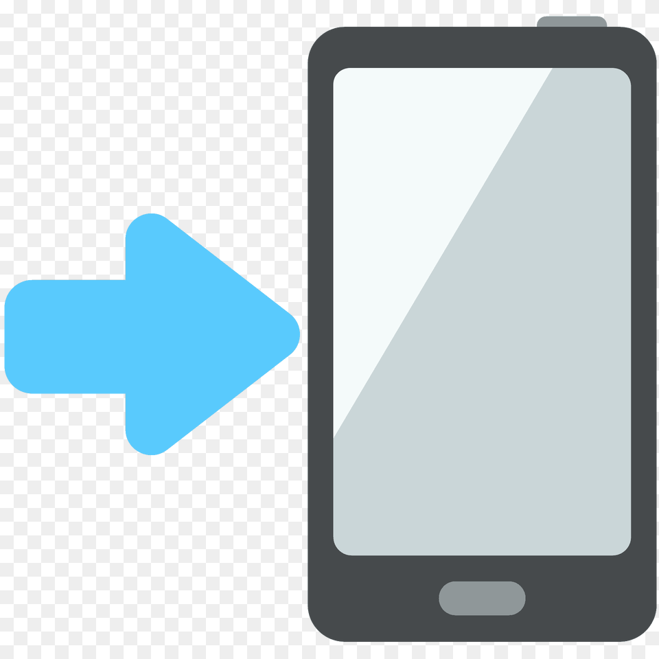 Mobile Phone With Arrow Emoji Clipart, Electronics, Mobile Phone Png Image