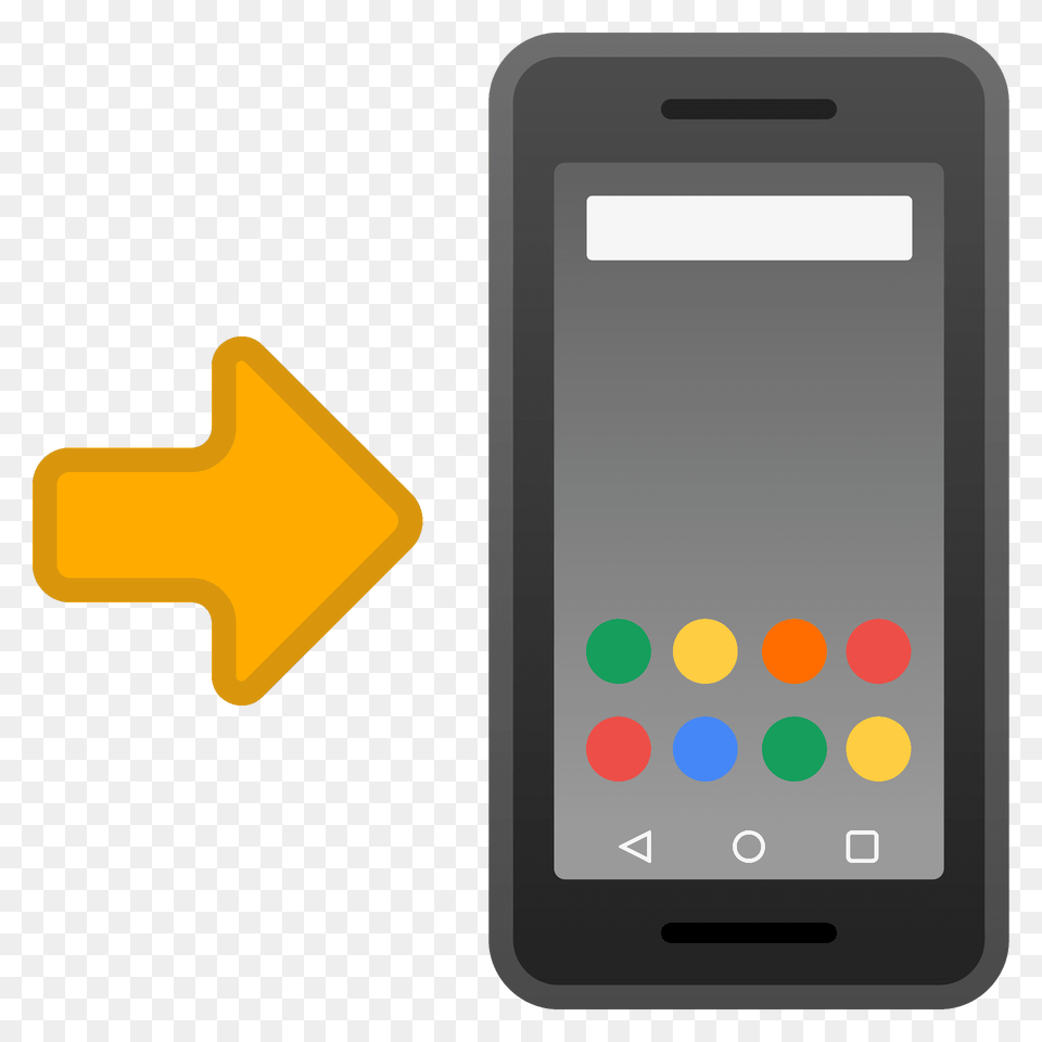 Mobile Phone With Arrow Emoji Clipart, Electronics, Computer, Mobile Phone, Hand-held Computer Free Transparent Png