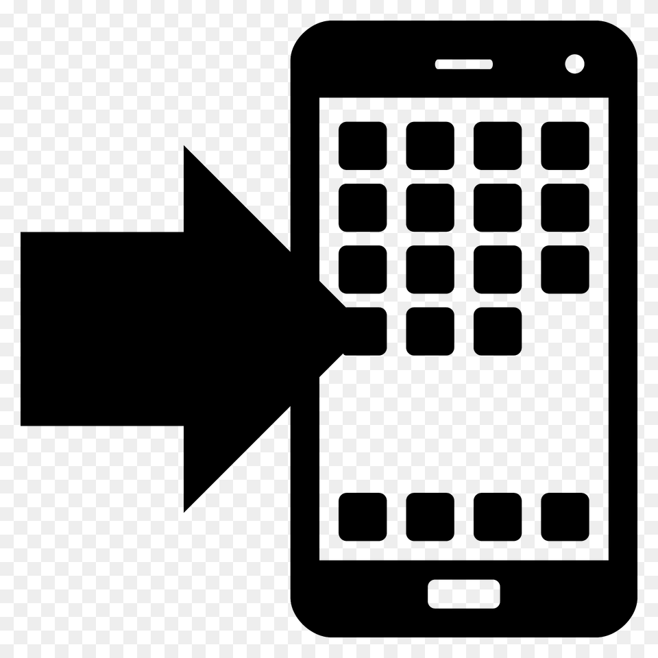 Mobile Phone With Arrow Emoji Clipart, Electronics Png