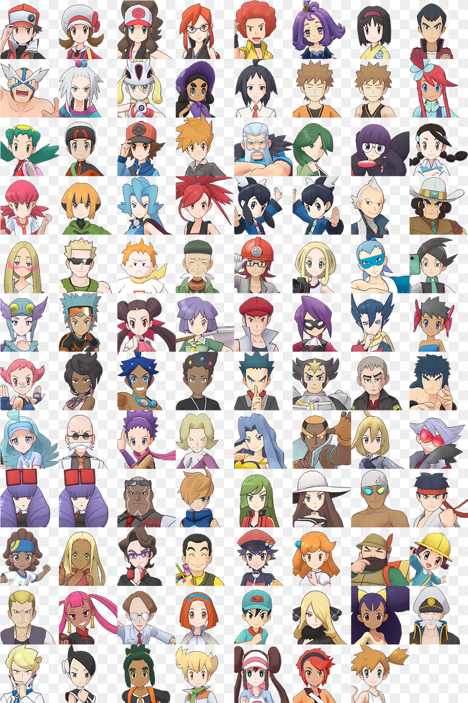 Mobile Pokmon Masters Trainer Icons Small The Cartoon, Person, Book, Comics, Publication Free Transparent Png