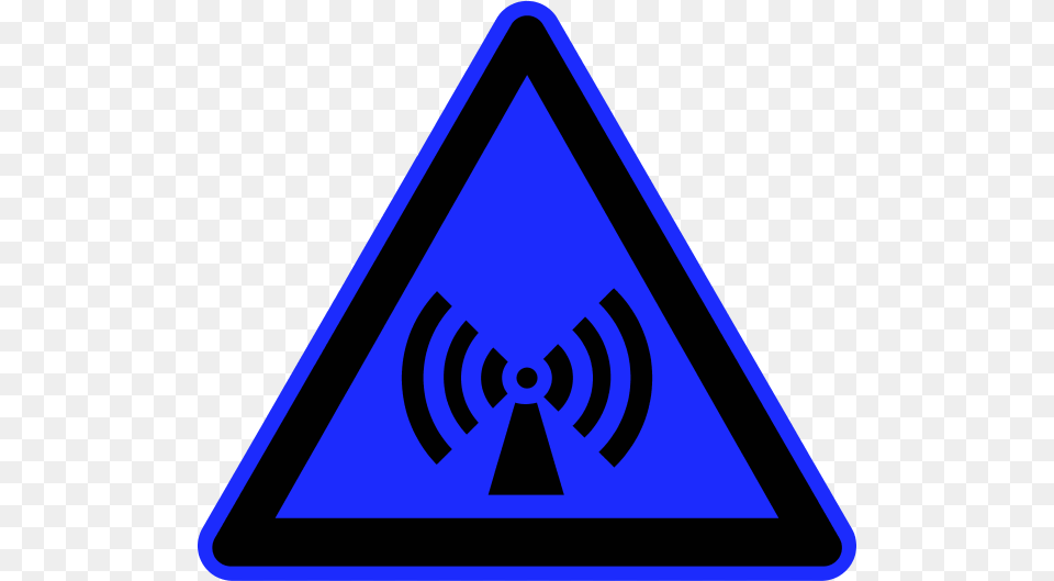 Mobile Radiation Sign, Symbol, Triangle, Road Sign Free Transparent Png