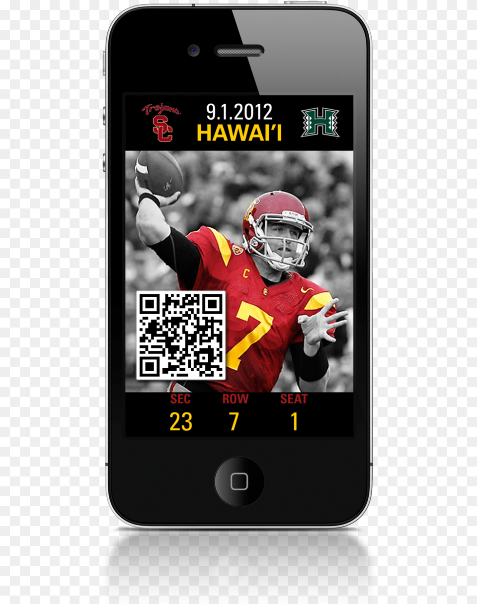 Mobile Screens For Usc Football App, Mobile Phone, Electronics, Phone, Helmet Free Transparent Png