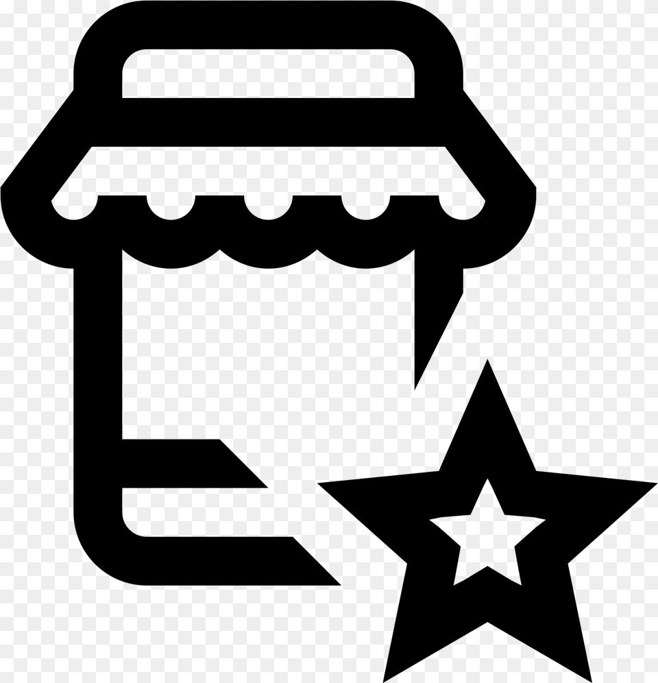 Mobile Shop Star Icon Micros Northeast, Gray Png