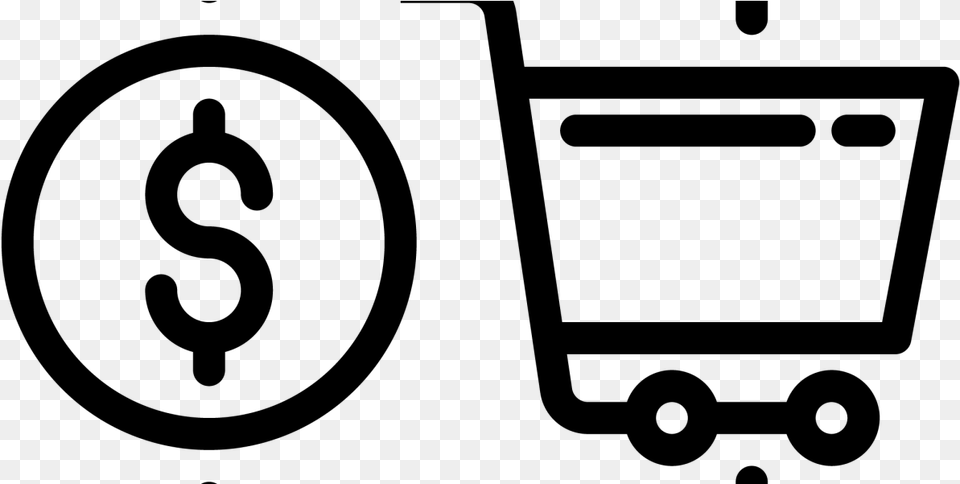 Mobile Shopping App Purchase Icon, Gray Png Image