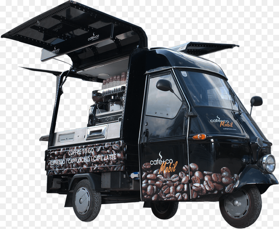 Mobile Stall For Dairy Products Commercial Vehicle, Transportation, Machine, Wheel, Truck Free Transparent Png