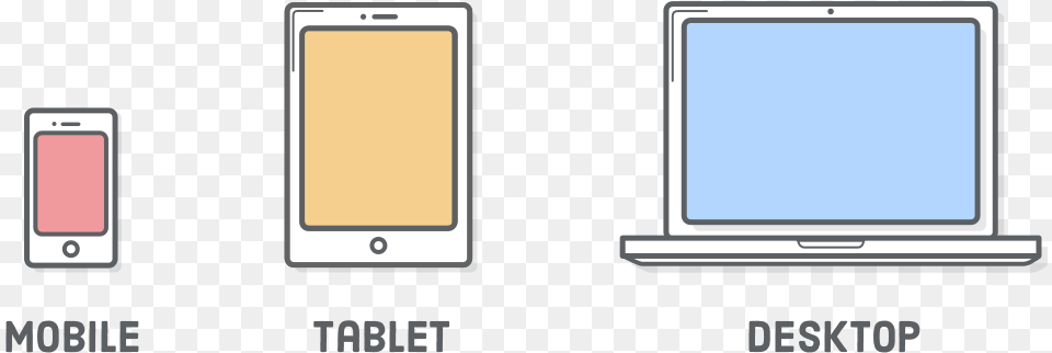 Mobile Tablet Computer Plain Icons Desktop Mobile Tablet Icons, Electronics, Electrical Device Png Image