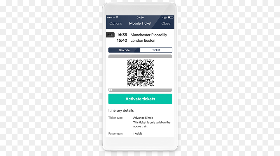 Mobile Ticket Mobile Train Tickets, Text, Qr Code Free Png Download