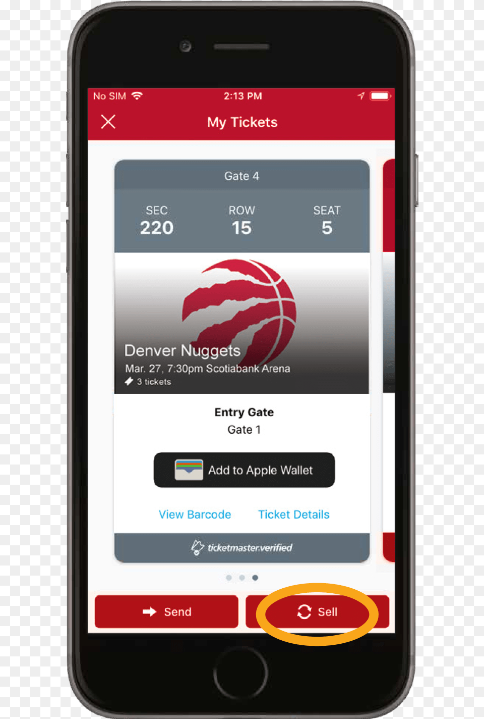 Mobile Ticketing Toronto Raptors Raptors Tickets Purchase Raptors Tickets Mobile App, Electronics, Mobile Phone, Phone Png Image