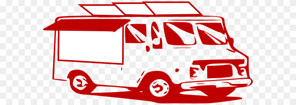 Mobile Van Service Delivery Truck Clip Art Transparent Background Food Truck, Transportation, Vehicle, Car Free Png