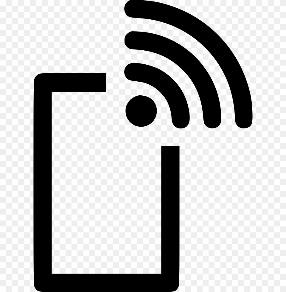Mobile Wifi Wireless Internet Data Connection Hotspot Internet Data Mobile Data Icon, Stencil, Bag Png