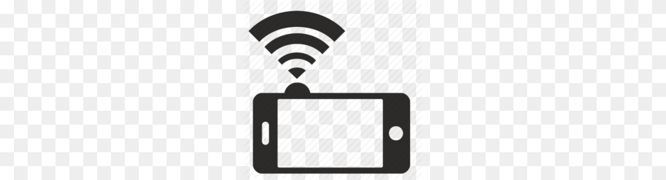 Mobile With Wifi Symbol Clipart Iphone Wi Fi Computer Icons, Electronics, Mobile Phone, Phone Png