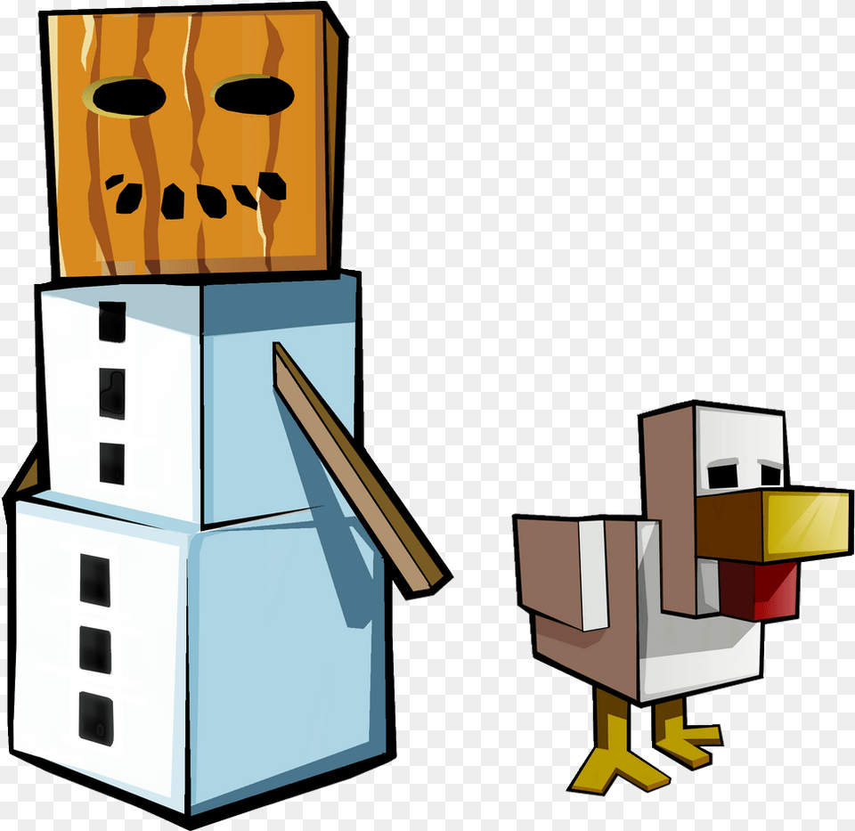 Mobs Minecraft Cartoon, Box, Cardboard, Carton Free Png Download