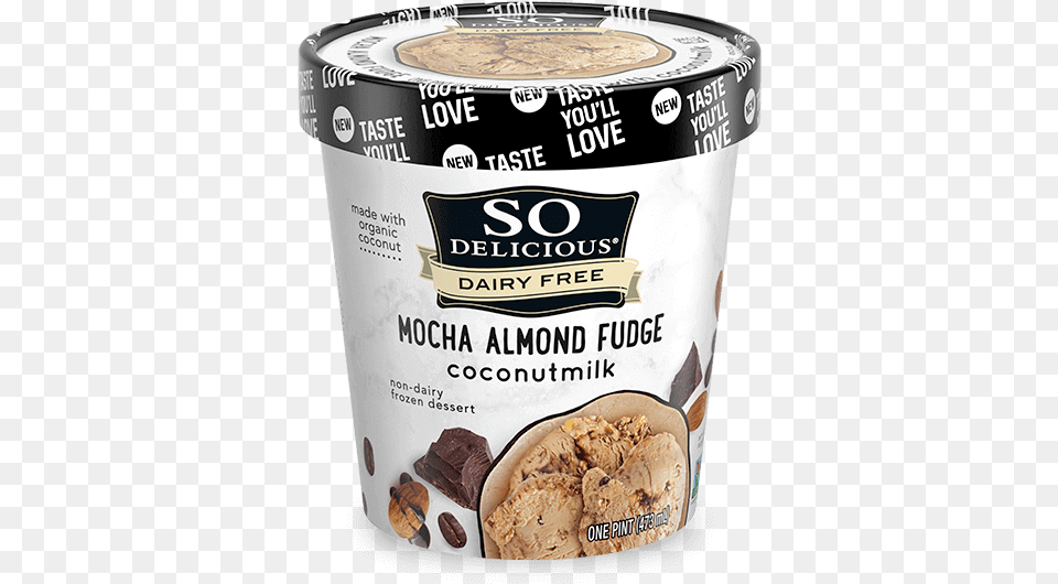 Mocha Almond Fudge Coconutmilk Frozen Dessertclass Dairy Cookies And Cream Ice Cream, Dessert, Food, Ice Cream, Ketchup Free Transparent Png