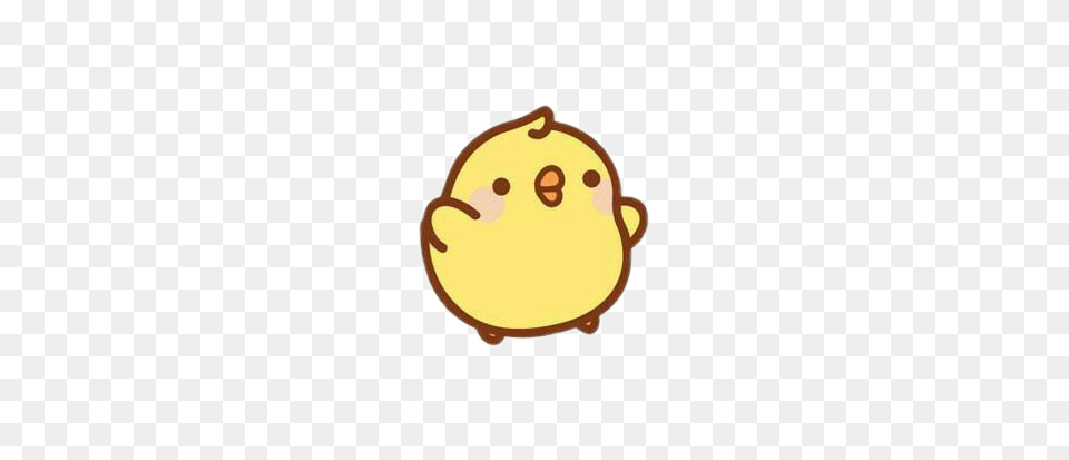 Mochi Molang Chicken Korean Character Yellow Kawaii Chi, Food, Sweets Png