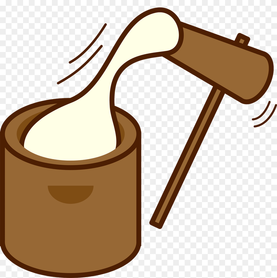 Mochi Pounding Clipart, Cutlery, Spoon, Device, Bow Free Png Download