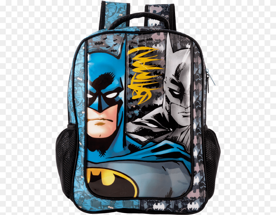 Mochila Batman Faces Grande Mochila De Carrinho Batman, Backpack, Bag, Person, Face Free Png