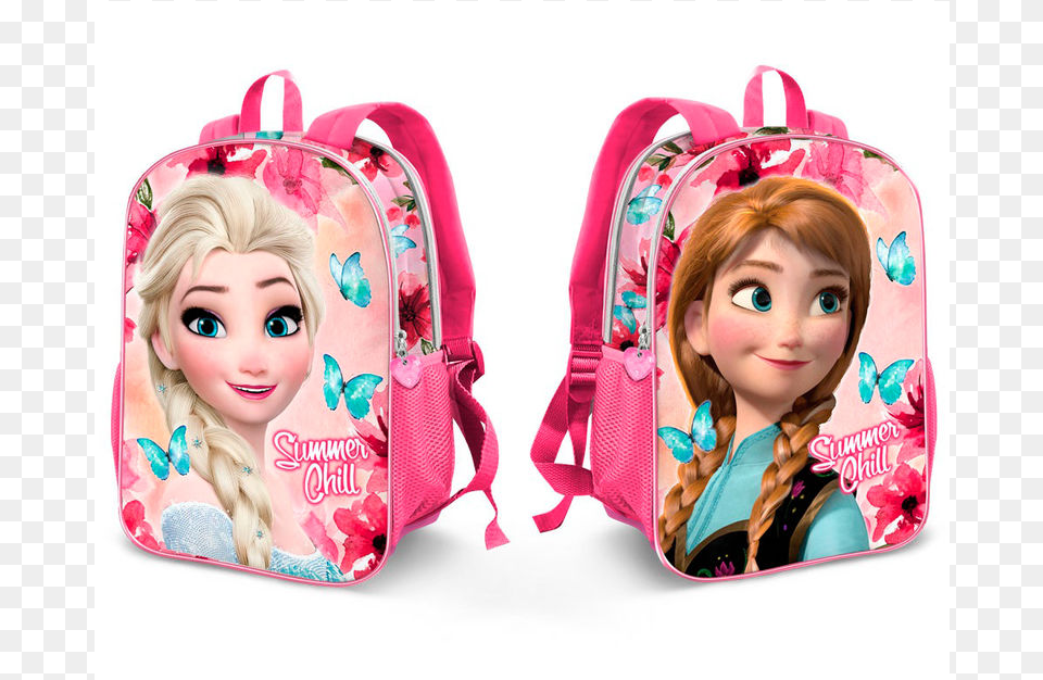 Mochila Frozen 2 Caras Elsa Y Annawidth 370height Minnie Mouse Batoh Detsky, Backpack, Bag, Doll, Toy Free Png
