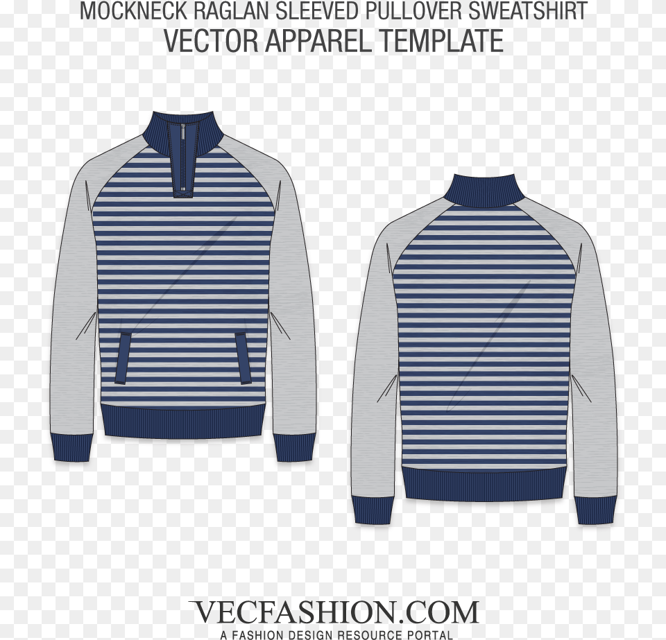 Mock Neck Sweatshirt Pullover With Raglan Sleeves Neck T Shirt Vector, Sleeve, Clothing, Long Sleeve, Knitwear Png Image