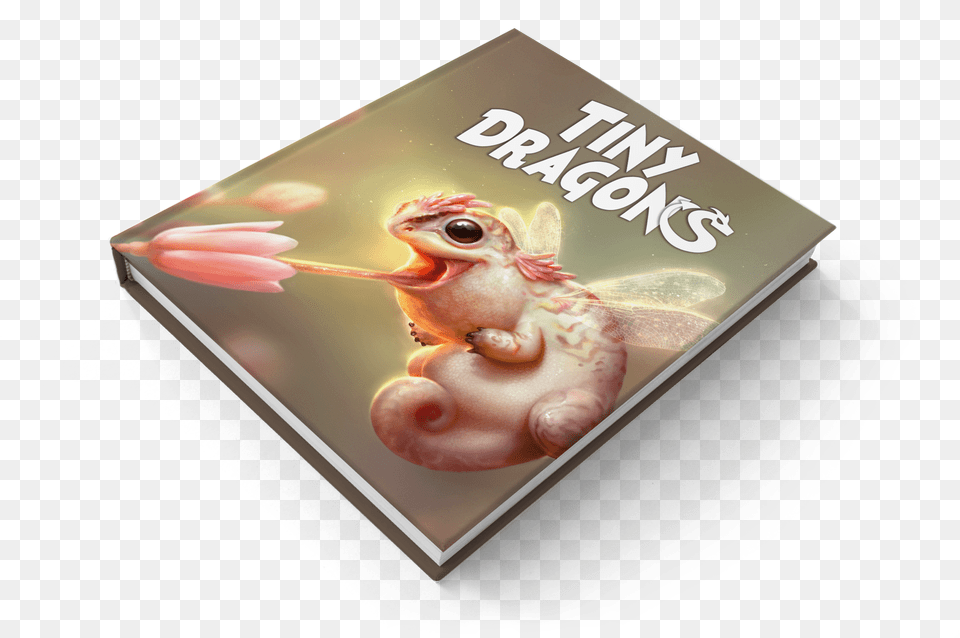 Mock Up Of The Tiny Dragons Art Book Measuring 3quotx3quot Altered Book, Publication, Comics Png Image