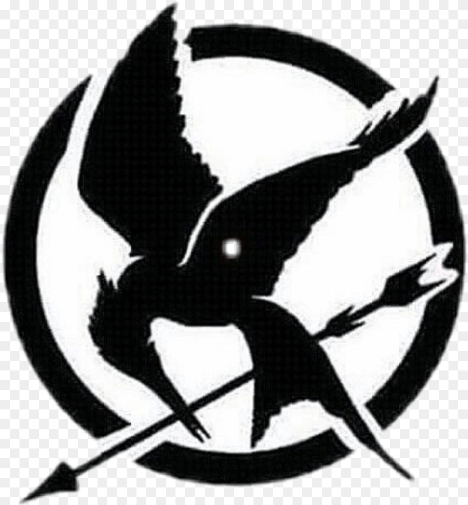 Mockingjay Logo Hunger Games Hunger Games Logo, Stencil, Person, Animal, Bird Png