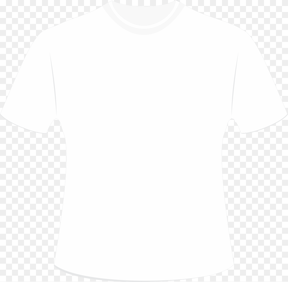 Mockup Camiseta Branca Edit White T Shirt Cartoon, Clothing, T-shirt Free Png Download