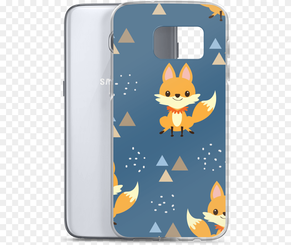 Mockup Case With Phone Default Samsung Galaxy S7 Baby Fox Pattern, Electronics, Mobile Phone Free Png Download